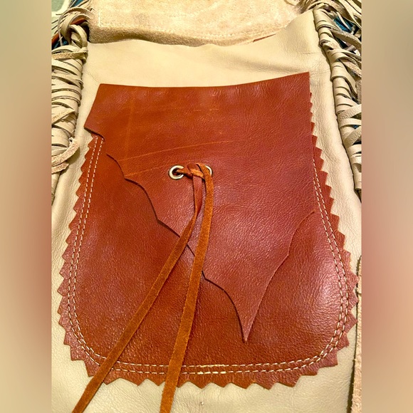 Leather Bag Native American Handcrafted 
Kokopelli Design New - Picture 7 of 11